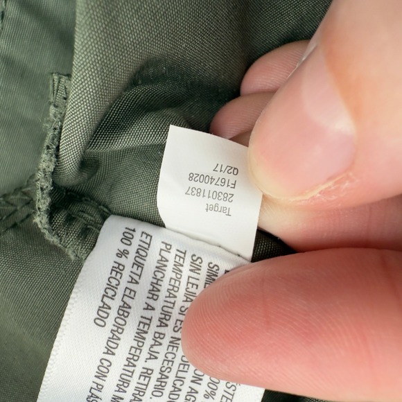 A New Day Anorak Full Zip Utility‎ Jacket Army Green Women S Hidden Hood Pockets - Picture 8 of 8